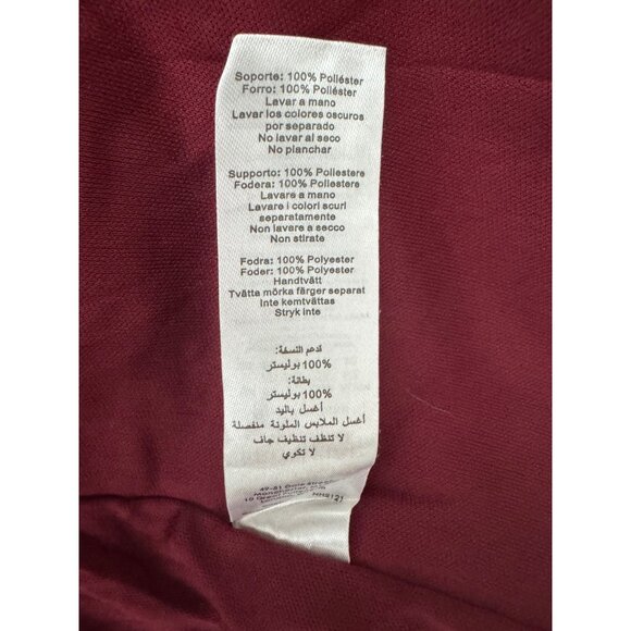 Wine Sequin Plunge Dress Size 18 2X New Embellished Evening Holiday Party‎ Plus - Picture 7 of 8